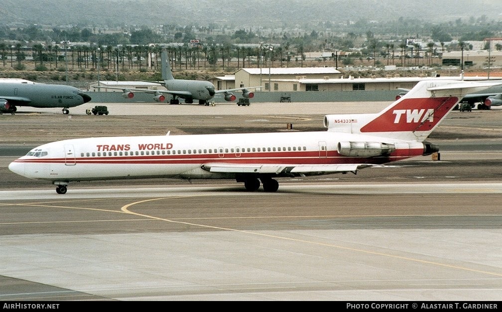 Aircraft Photo of N54333 | Boeing 727-231 | Trans World Airlines - TWA | AirHistory.net #50610
