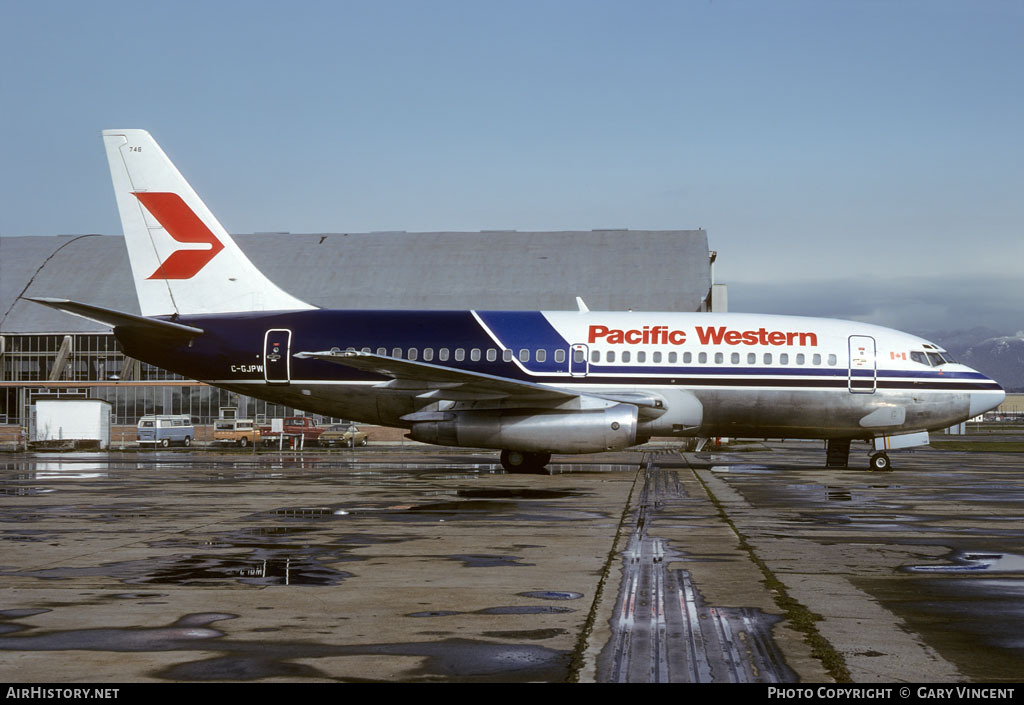 Aircraft Photo of C-GJPW | Boeing 737-275/Adv | Pacific Western Airlines | AirHistory.net #50625