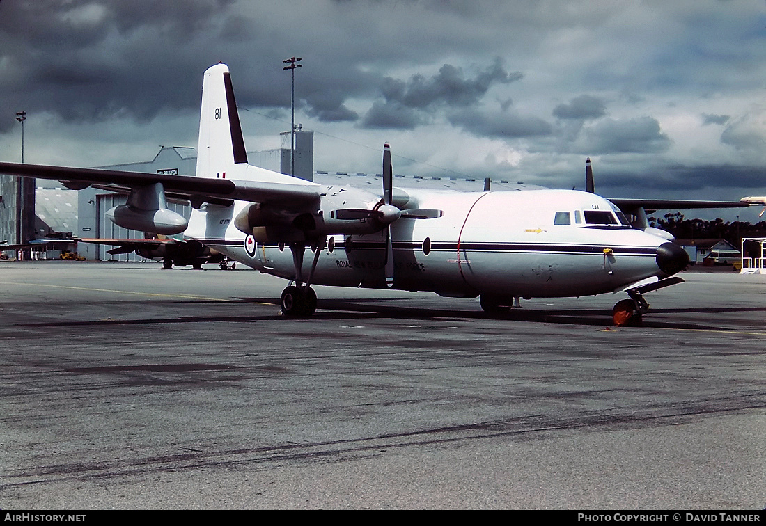 Aircraft Photo of NZ2781 | Fokker F27-100 Friendship | New Zealand - Air Force | AirHistory.net #50633