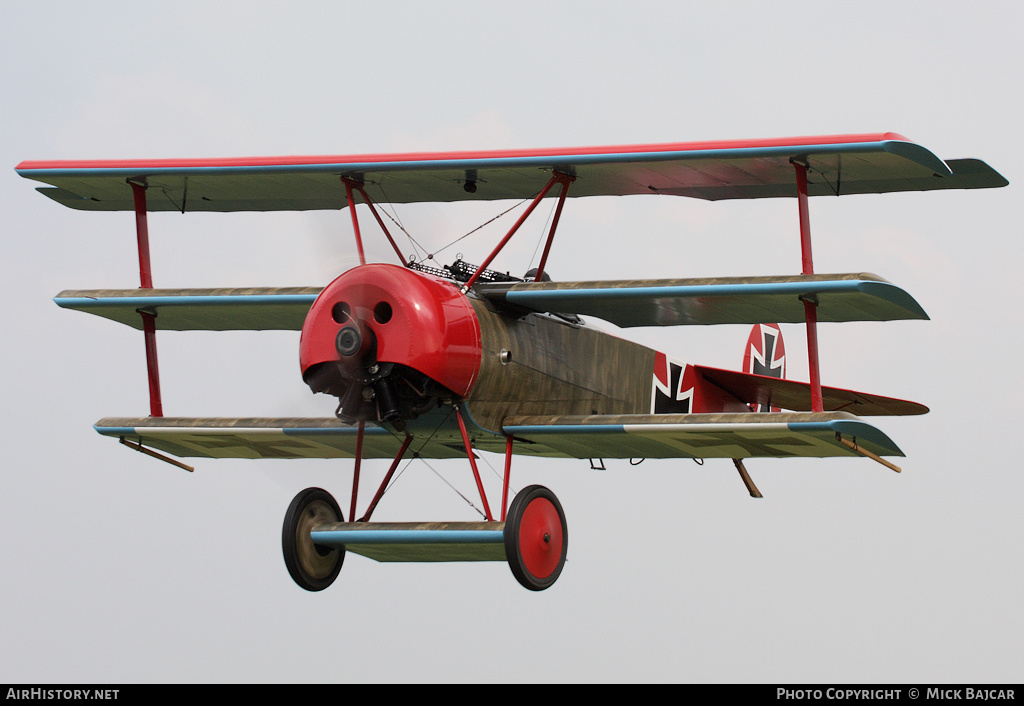 Aircraft Photo of G-BVGZ / 152/17 | Fokker Dr.1 (replica) | Germany - Air Force | AirHistory.net #50645