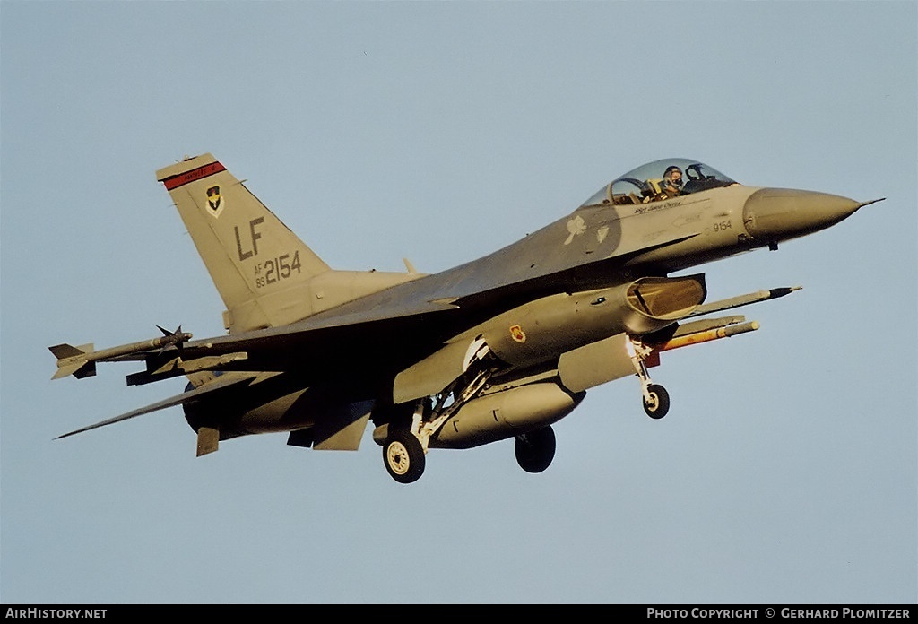 Aircraft Photo of 89-2154 / AF89-2154 | General Dynamics F-16CG Night Falcon | USA - Air Force | AirHistory.net #50692