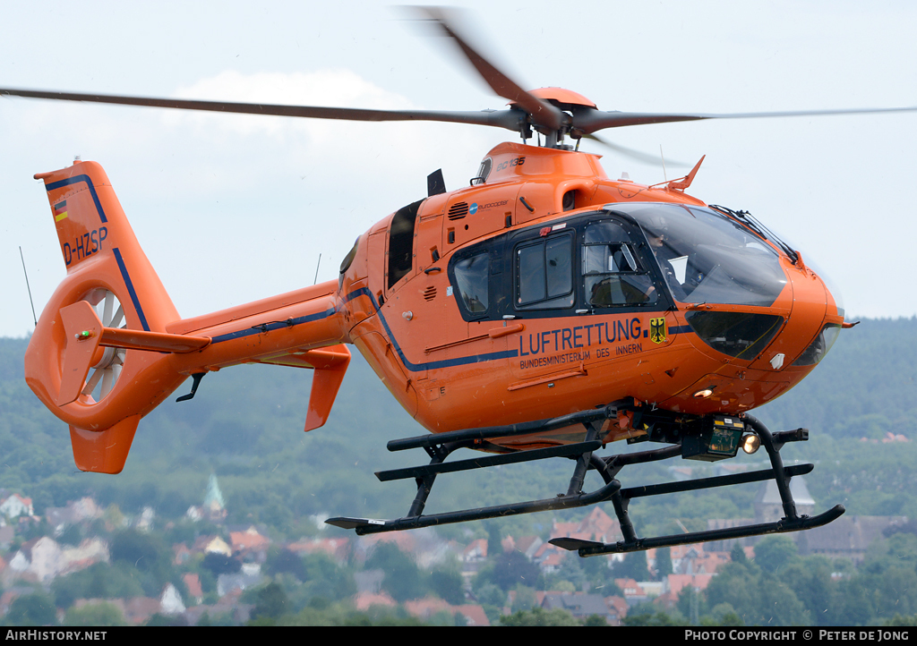 Aircraft Photo of D-HZSP | Eurocopter EC-135T-2+ | Luftrettung - Bundesministerium des Innern | AirHistory.net #50706
