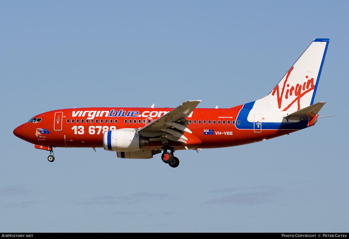 Aircraft Photo of VH-VBB | Boeing 737-7Q8 | Virgin Blue Airlines | AirHistory.net #50725