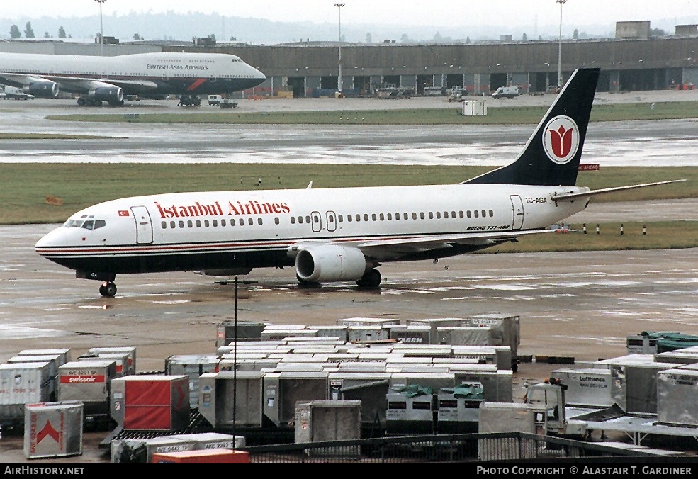 Aircraft Photo of TC-AGA | Boeing 737-4Y0 | Istanbul Airlines | AirHistory.net #50727