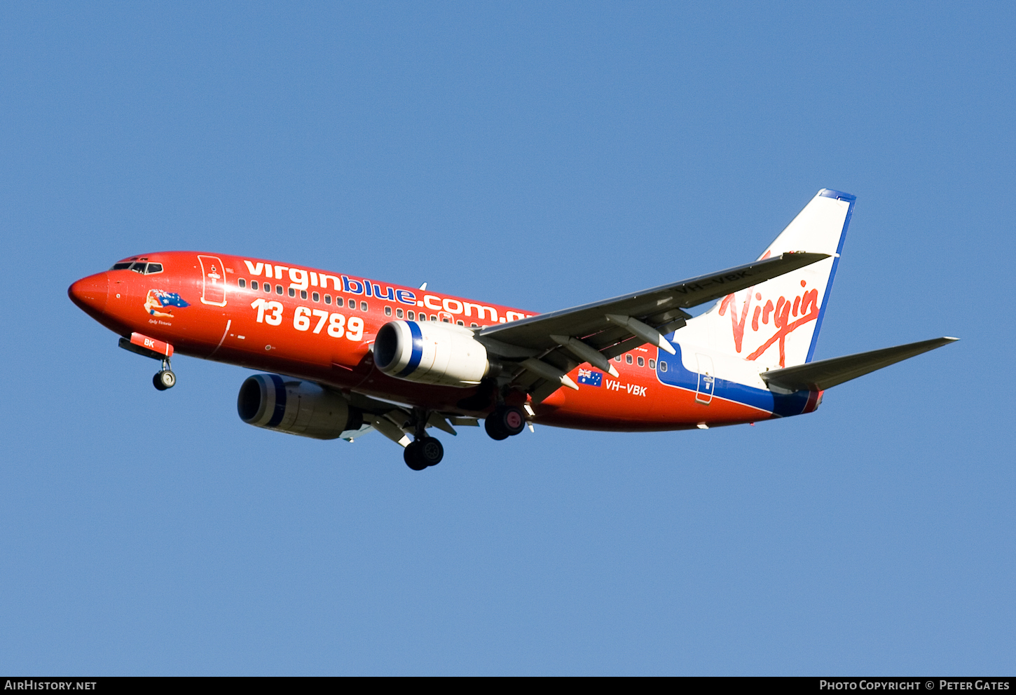 Aircraft Photo of VH-VBK | Boeing 737-7Q8 | Virgin Blue Airlines | AirHistory.net #50754