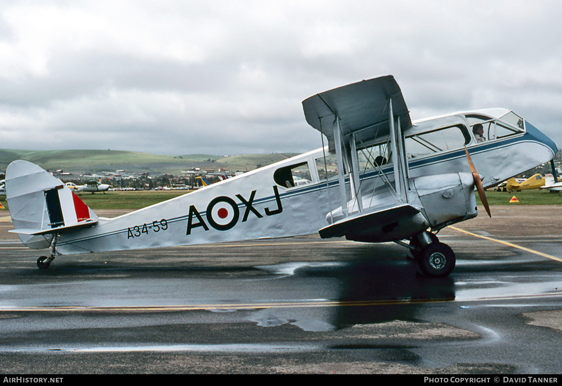 Aircraft Photo of VH-AQU / A34-59 | De Havilland D.H. 84A Dragon 3 | Australia - Air Force | AirHistory.net #50771