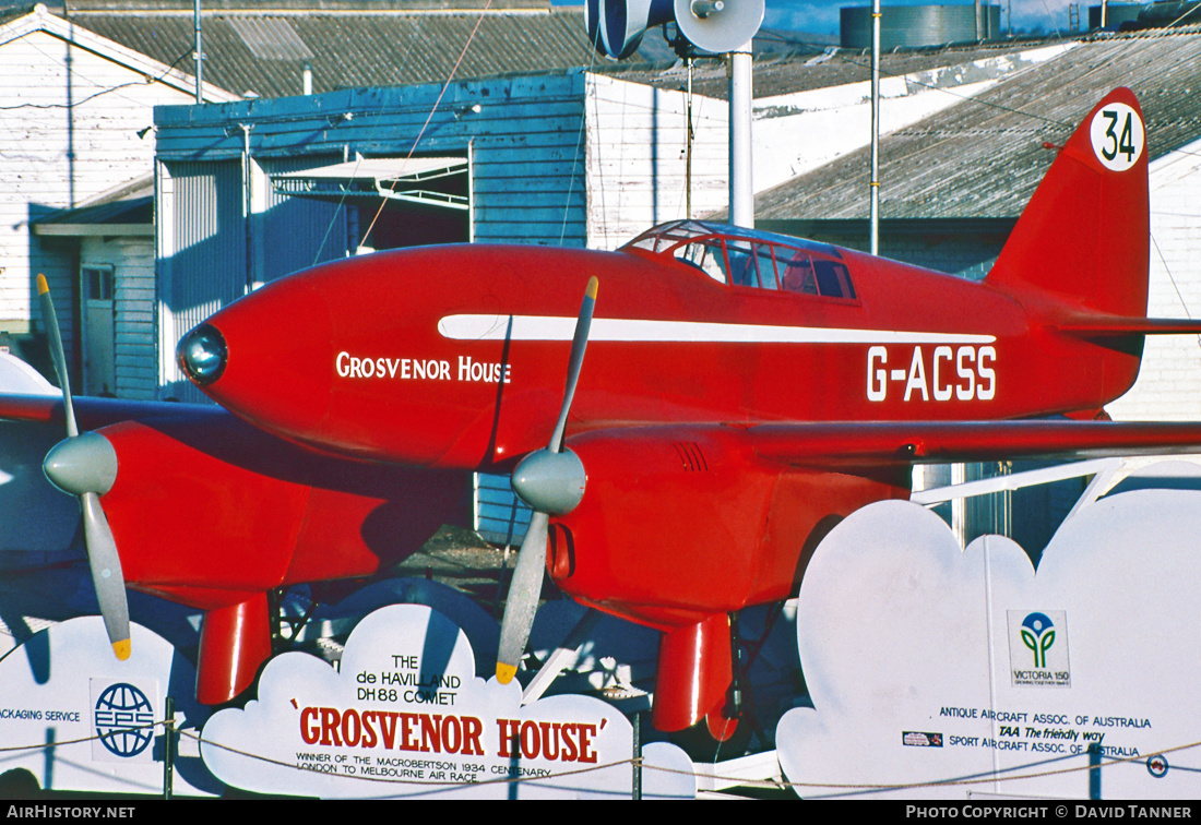 Aircraft Photo of G-ACSS | De Havilland D.H. 88 Comet | AirHistory.net #50783
