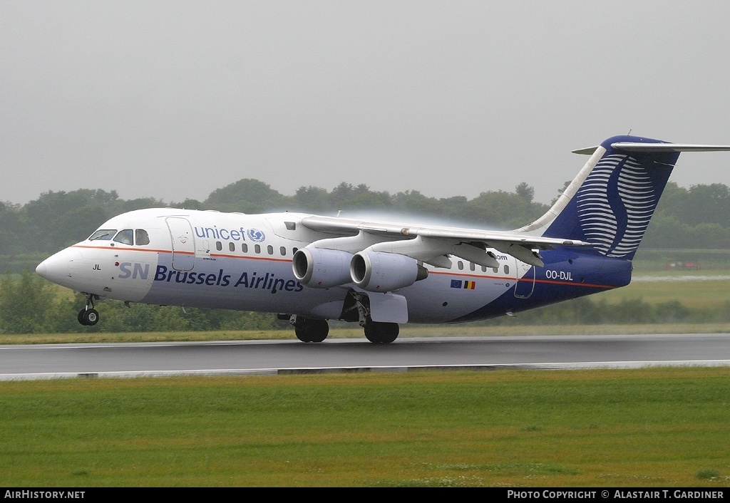 Aircraft Photo of OO-DJL | British Aerospace Avro 146-RJ85 | SN Brussels Airlines | AirHistory.net #50831