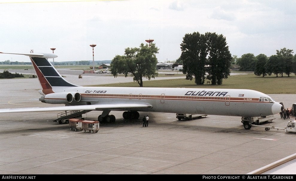 Aircraft Photo of CU-T1283 | Ilyushin Il-62M | Cubana | AirHistory.net #50840