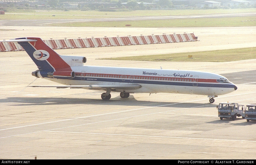 Aircraft Photo of 7O-ACV | Boeing 727-2N8/Adv | Yemenia - Yemen Airways | AirHistory.net #50841