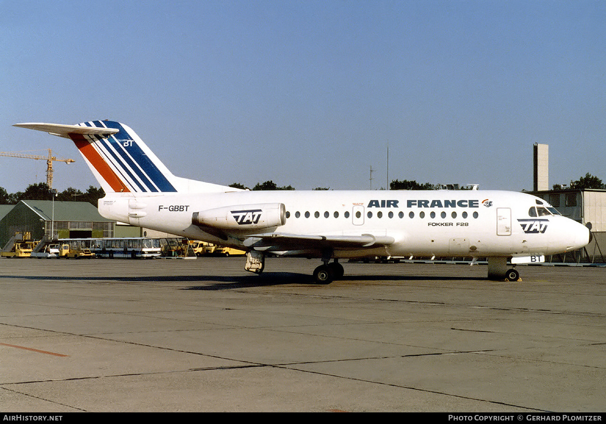 Aircraft Photo of F-GBBT | Fokker F28-1000 Fellowship | Air France | AirHistory.net #50907