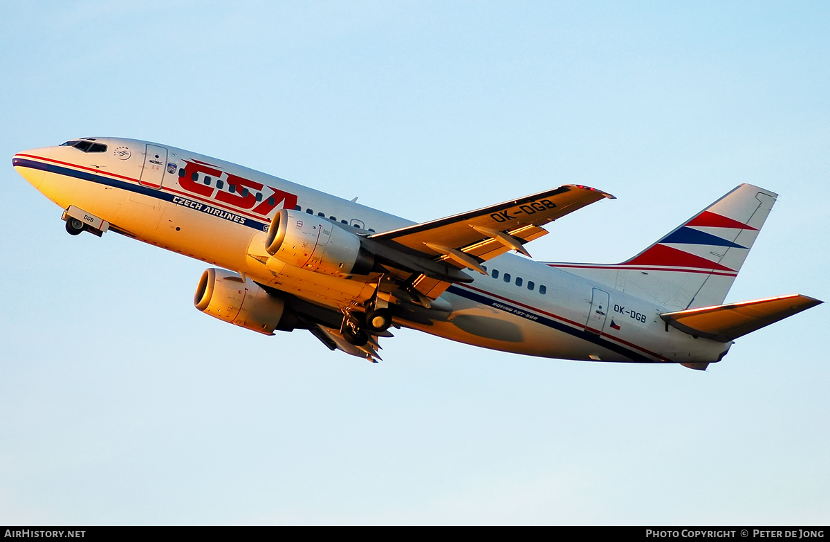 Aircraft Photo of OK-DGB | Boeing 737-5L9 | ČSA - Czech Airlines | AirHistory.net #50916