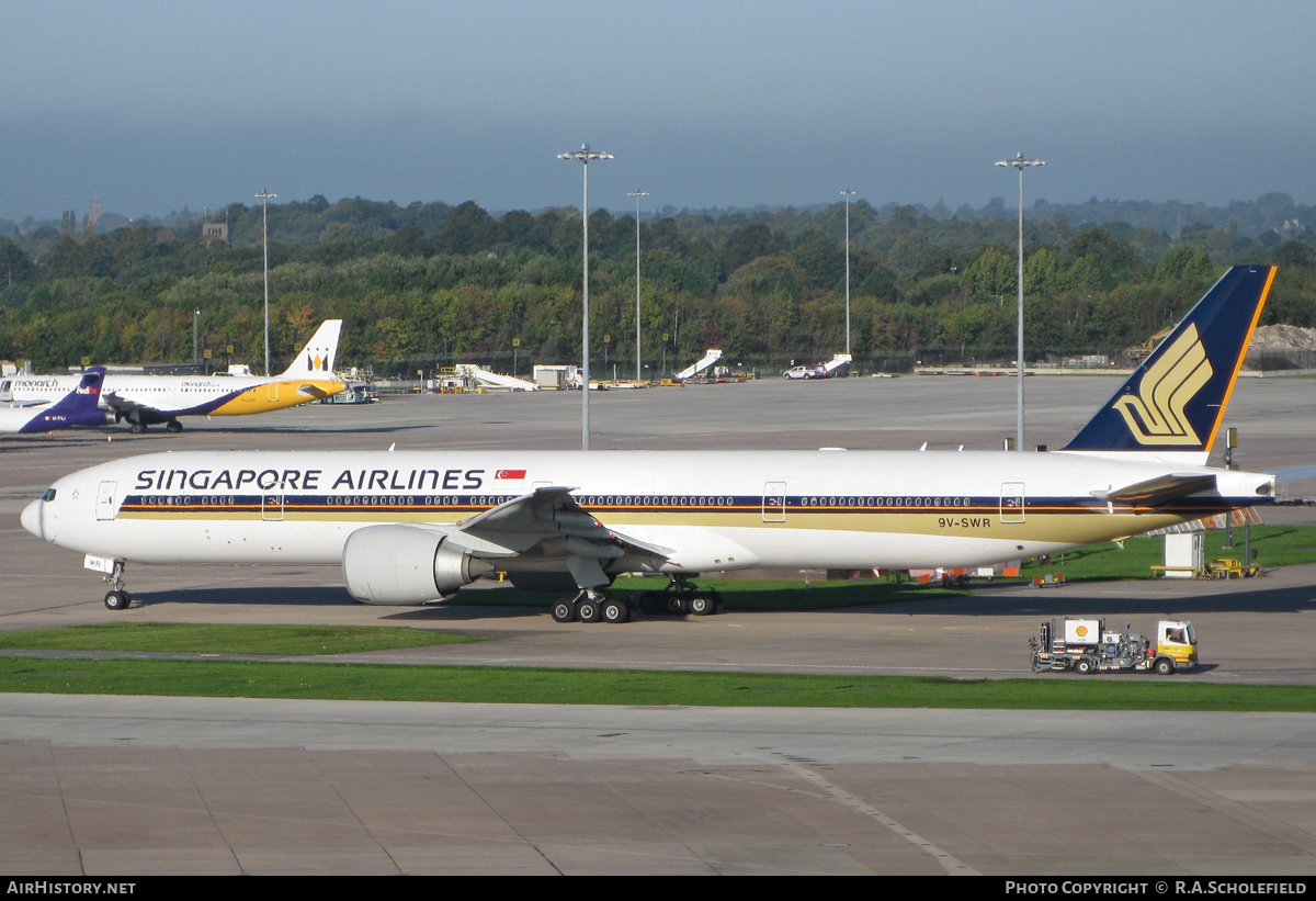 Aircraft Photo of 9V-SWR | Boeing 777-312/ER | Singapore Airlines | AirHistory.net #50940