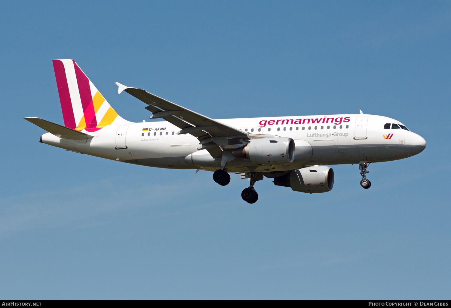 Aircraft Photo of D-AKNM | Airbus A319-112 | Germanwings | AirHistory.net #50945