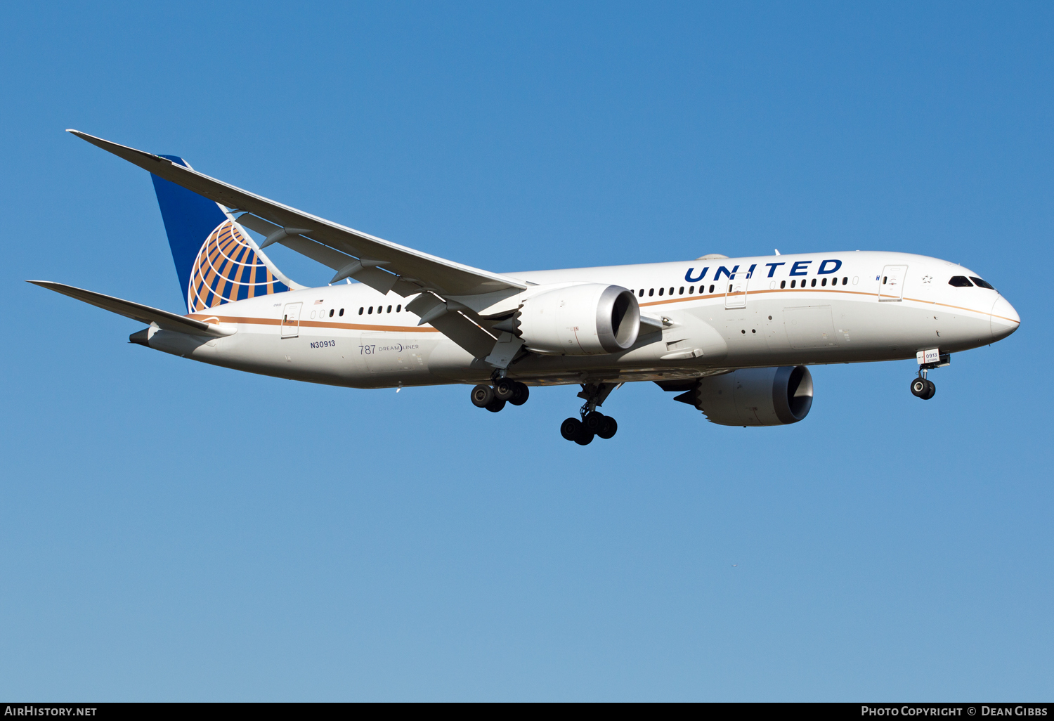 Aircraft Photo of N30913 | Boeing 787-8 Dreamliner | United Airlines | AirHistory.net #50959