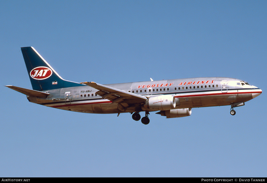 Aircraft Photo of YU-ANJ | Boeing 737-3H9 | JAT Yugoslav Airlines - Jugoslovenski Aerotransport | AirHistory.net #50974