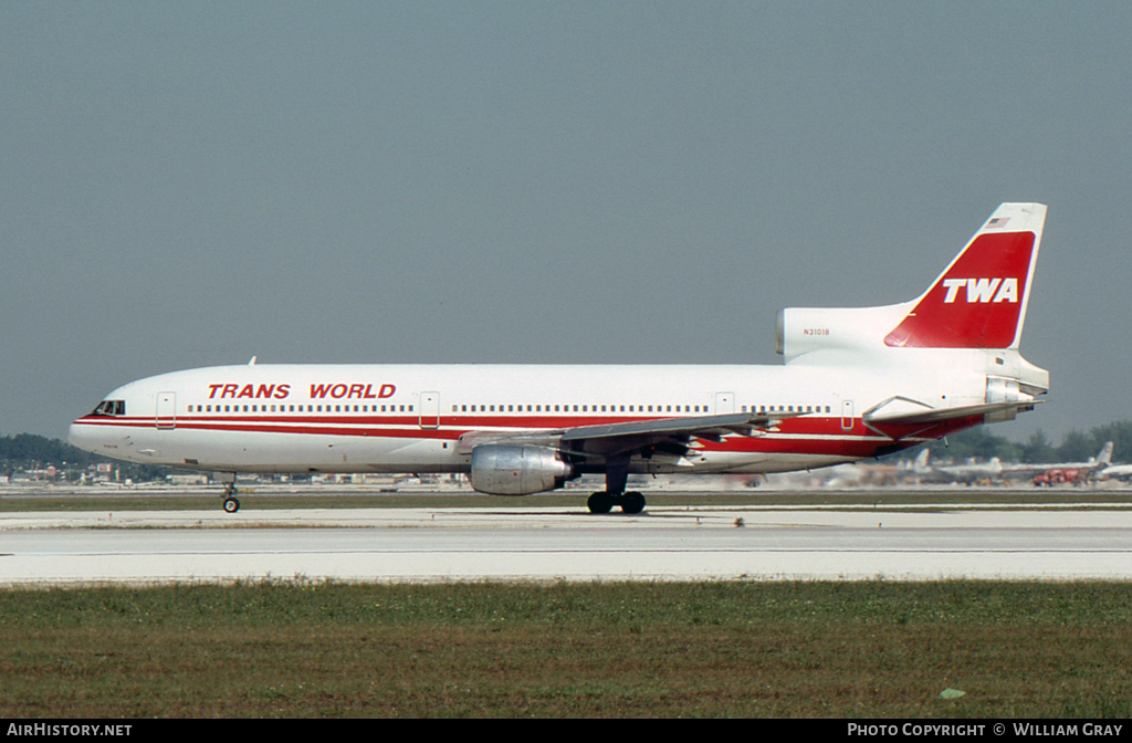 Aircraft Photo of N31018 | Lockheed L-1011-385-1 TriStar 1 | Trans World Airlines - TWA | AirHistory.net #51023