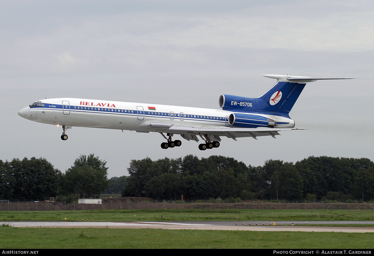 Aircraft Photo of EW-85706 | Tupolev Tu-154M | Belavia | AirHistory.net #51031