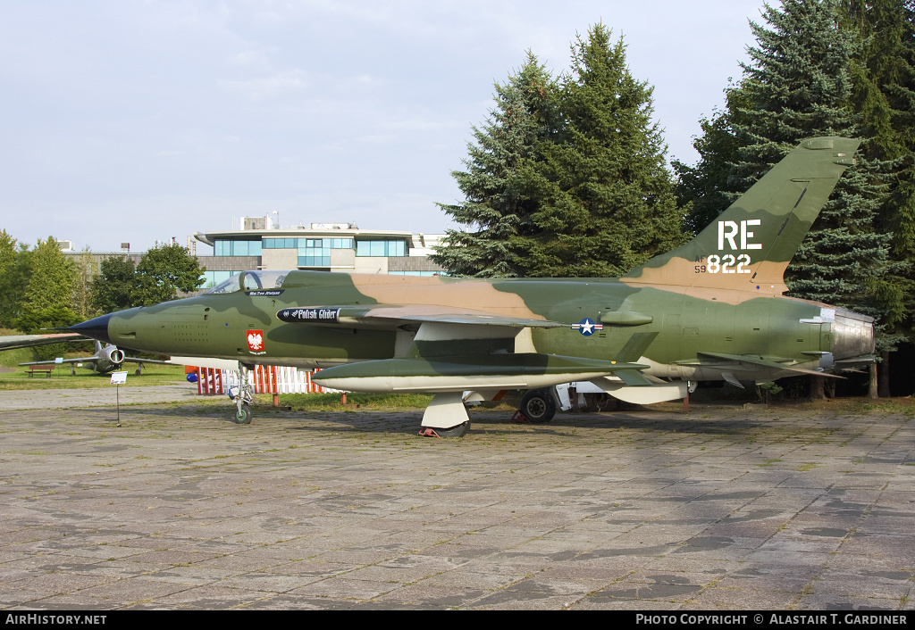 Aircraft Photo of 59-1822 / AF59-822 | Republic F-105D Thunderchief | USA - Air Force | AirHistory.net #51062