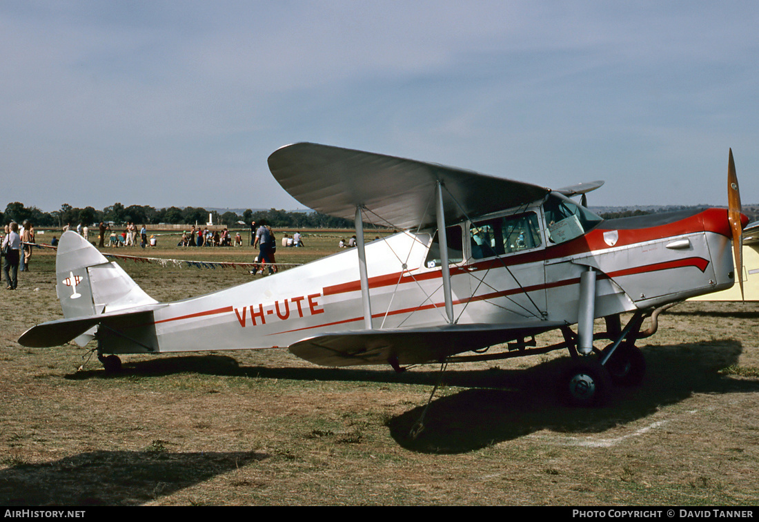 Aircraft Photo of VH-UTE | De Havilland D.H. 87A Hornet Moth | AirHistory.net #51068