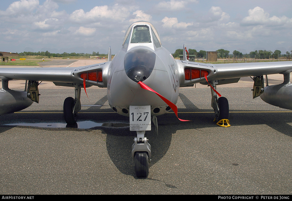 Aircraft Photo of F-AZOO / 10017 | De Havilland D.H. 100 Vampire FB6 | France - Air Force | AirHistory.net #51103