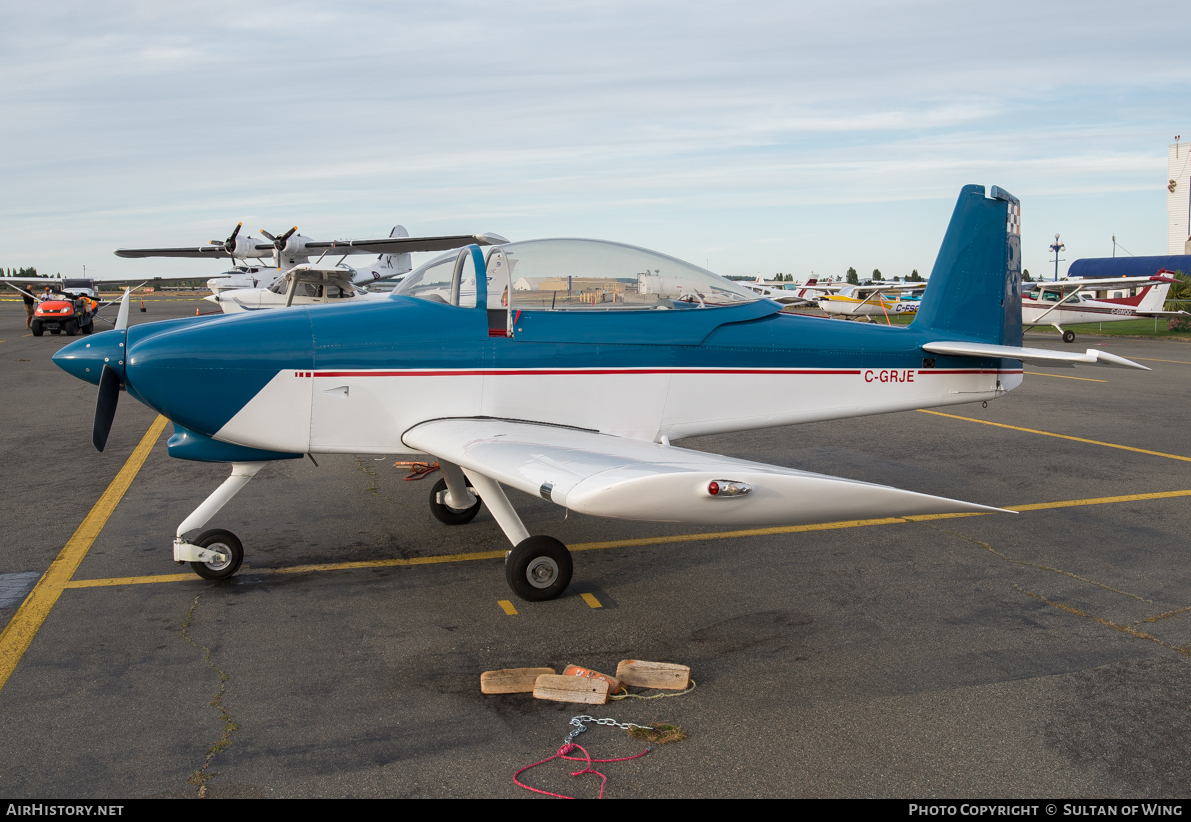 Aircraft Photo of C-GRJE | Van's RV-8A | AirHistory.net #51127