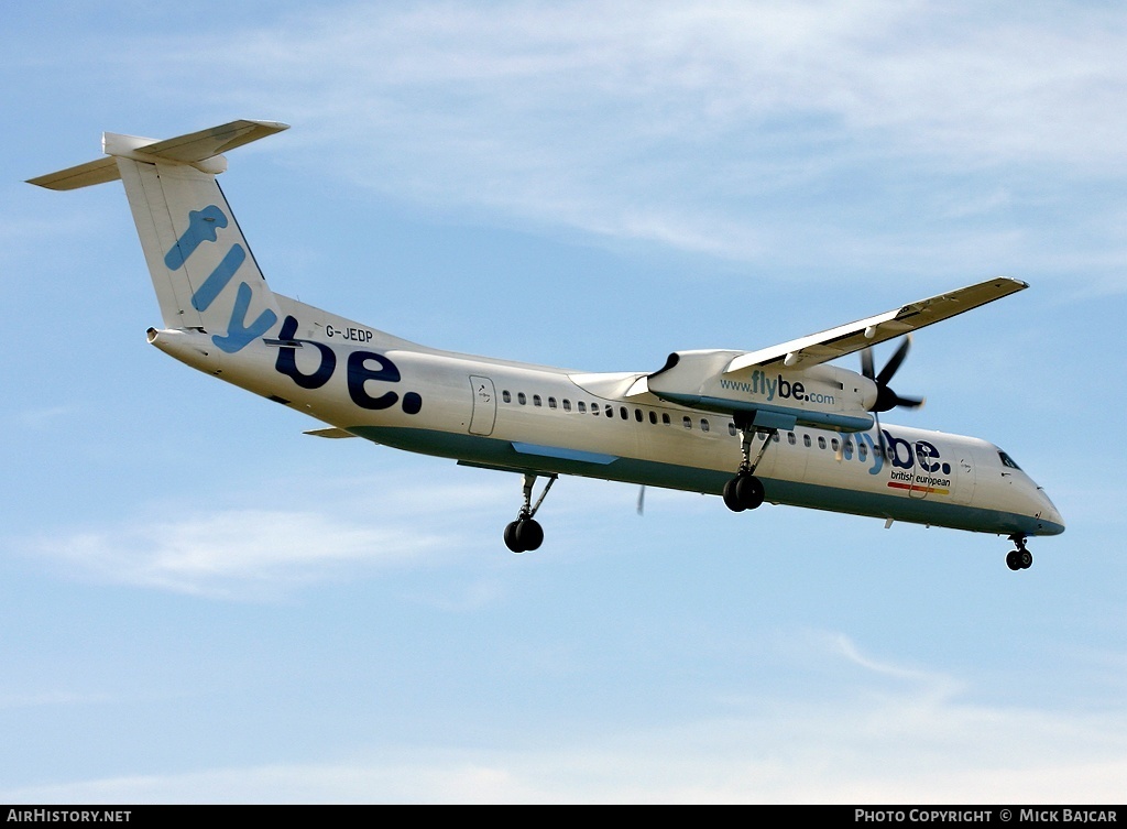 Aircraft Photo of G-JEDP | Bombardier DHC-8-402 Dash 8 | Flybe - British European | AirHistory.net #51223