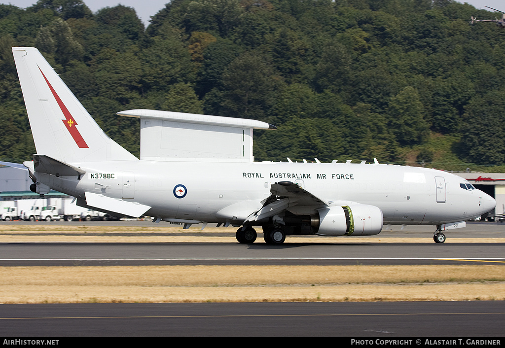 Aircraft Photo of N378BC | Boeing E-7A Wedgetail (737-7ES) | Australia - Air Force | AirHistory.net #51246