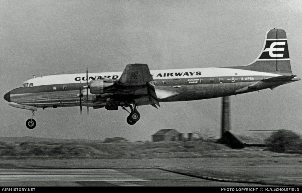 Aircraft Photo of G-APSA | Douglas DC-6A(C) | Cunard Eagle Airways | AirHistory.net #51362