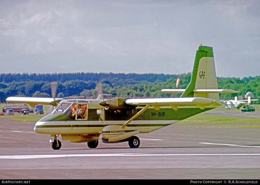 Aircraft Photo of VH-SUR | GAF N-2 Nomad | AirHistory.net #51365