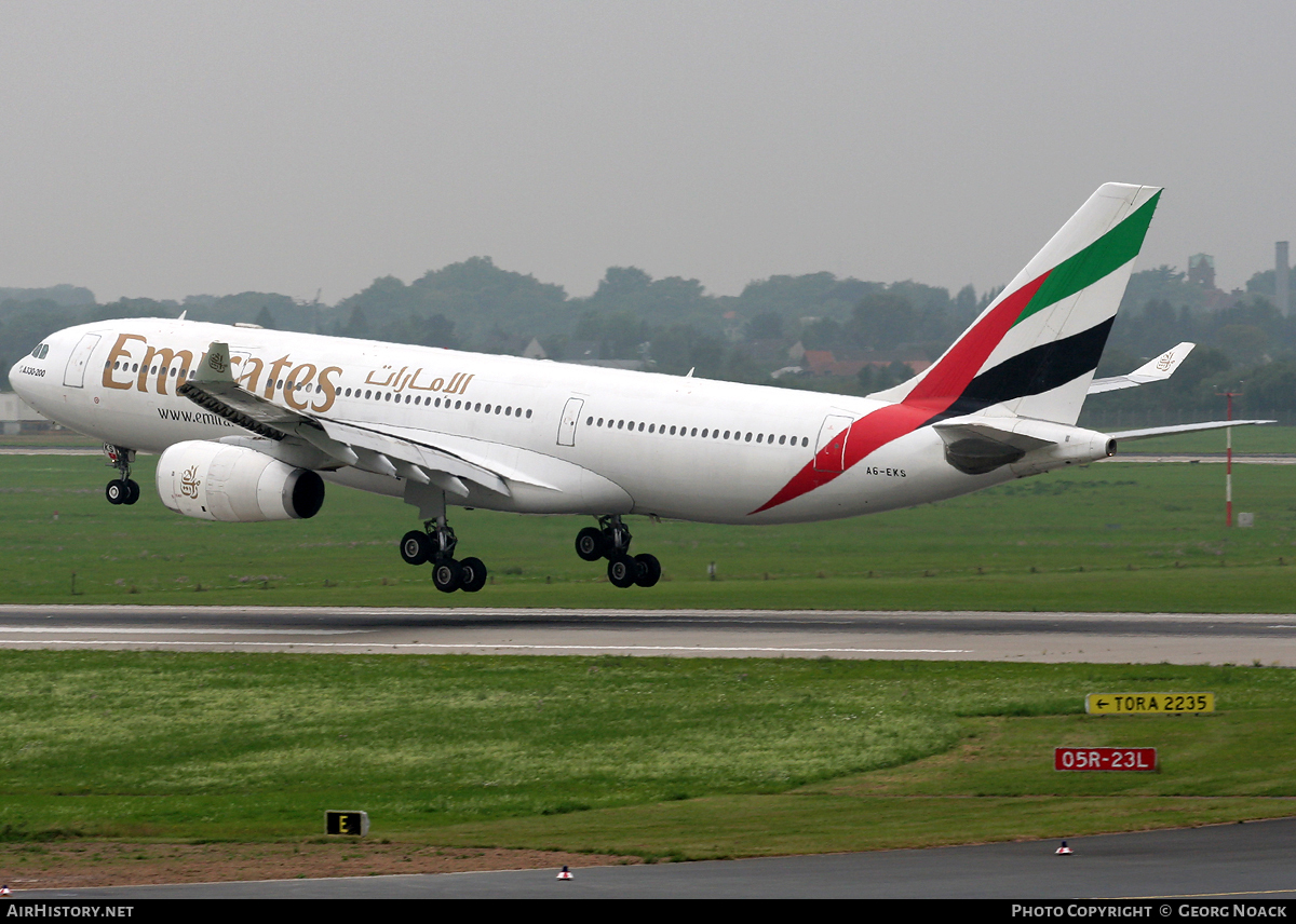 Aircraft Photo of A6-EKS | Airbus A330-243 | Emirates | AirHistory.net #51383