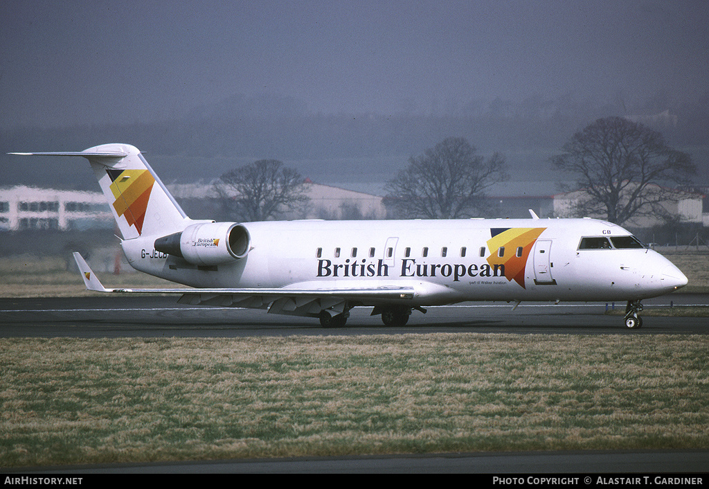 Aircraft Photo of G-JECB | Bombardier CRJ-200ER (CL-600-2B19) | British European | AirHistory.net #51392