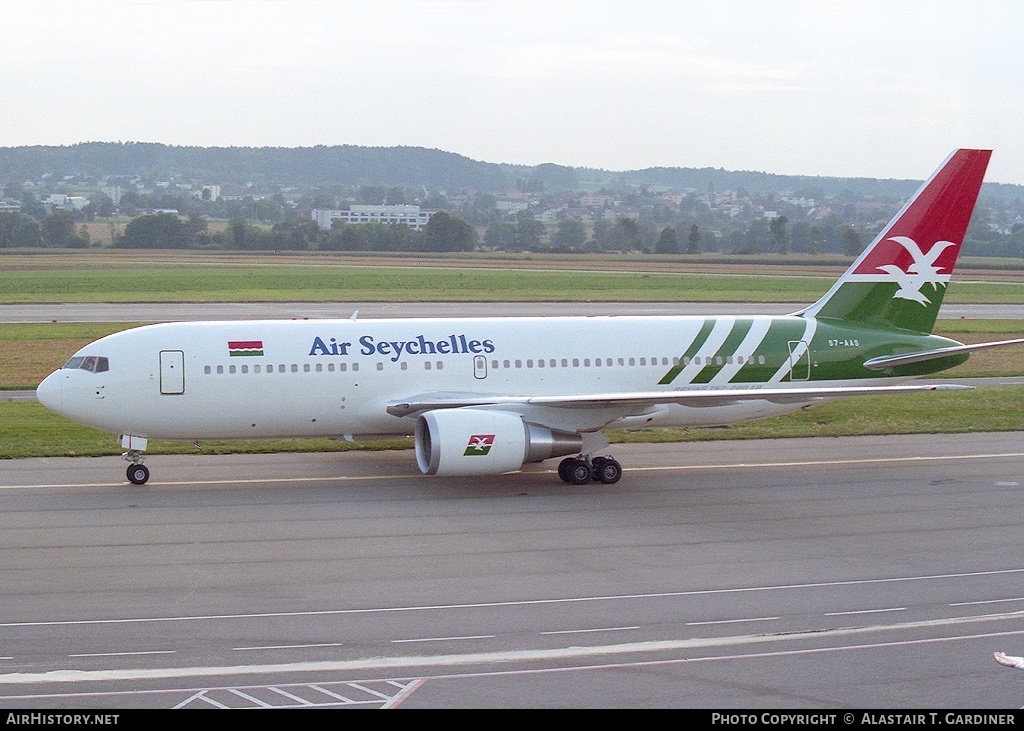 Aircraft Photo of S7-AAS | Boeing 767-2Q8/ER | Air Seychelles | AirHistory.net #51420