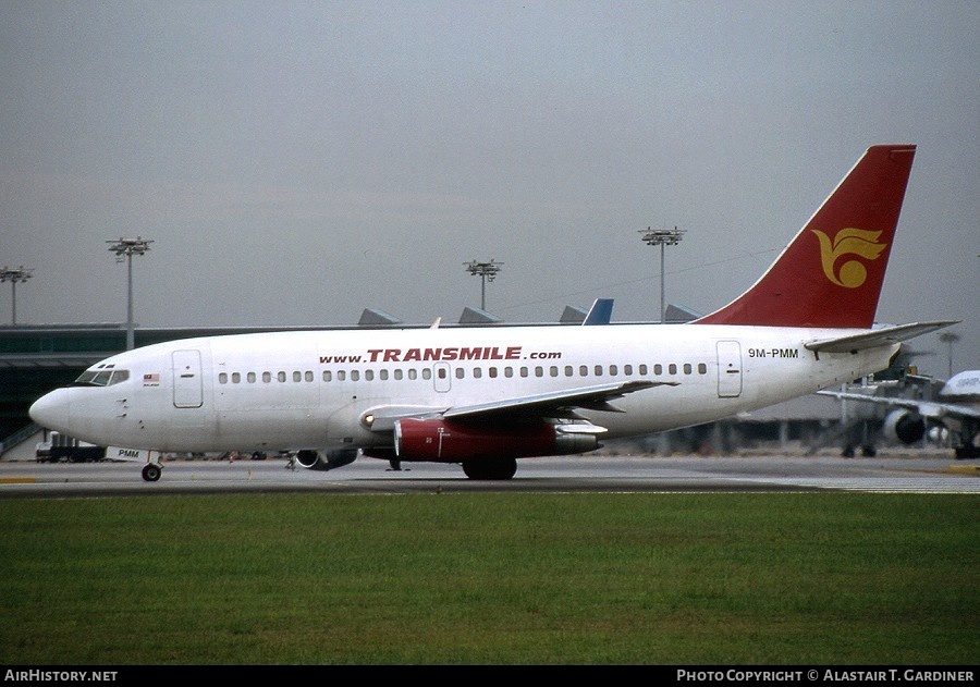 Aircraft Photo of 9M-PMM | Boeing 737-205C | Transmile Air Services | AirHistory.net #51465