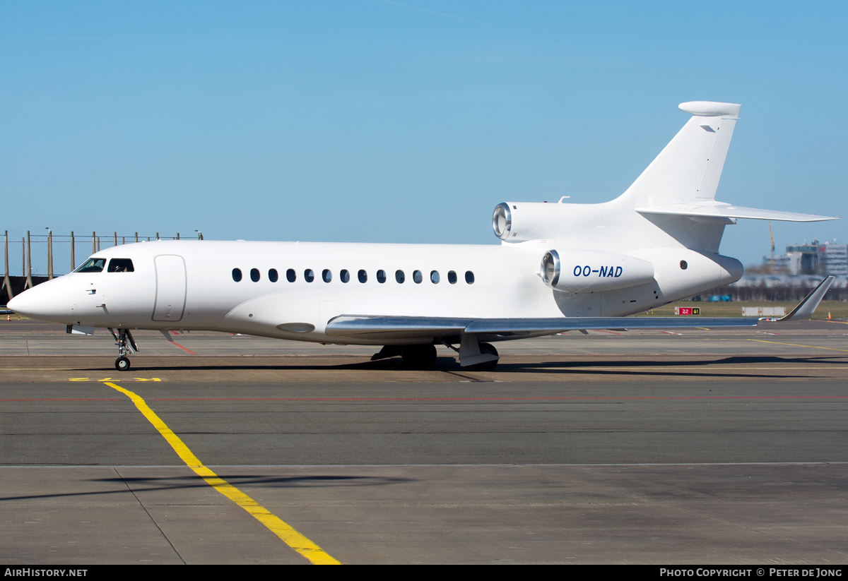 Aircraft Photo of OO-NAD | Dassault Falcon 7X | AirHistory.net #51490