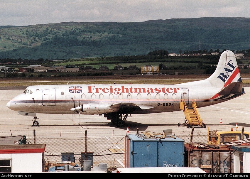Aircraft Photo of G-BBDK | Vickers 808C Freightmaster | British Air Ferries - BAF | AirHistory.net #51663
