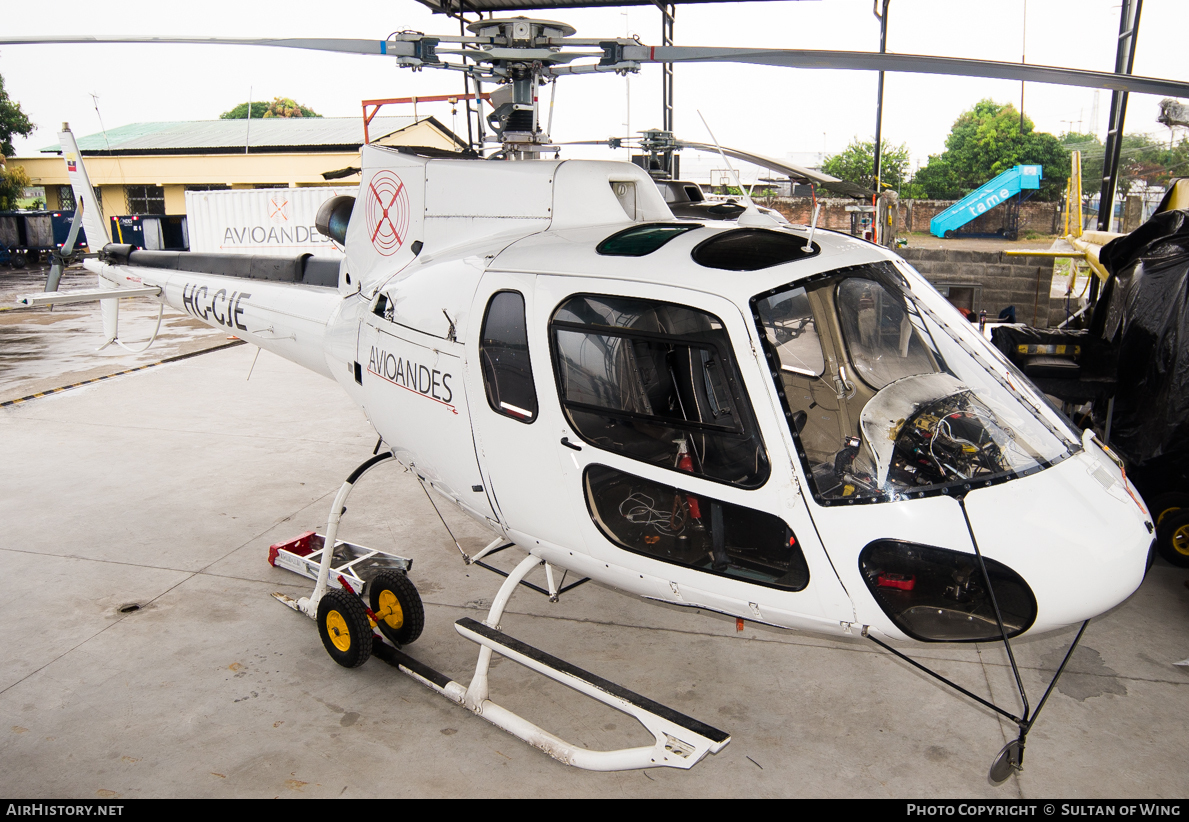 Aircraft Photo of HC-CJE | Eurocopter AS-350B-2 Ecureuil | Avioandes | AirHistory.net #51679