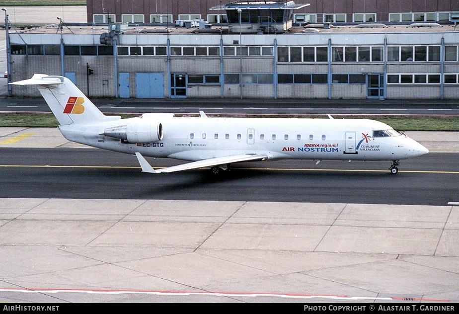 Aircraft Photo of EC-GTG | Canadair CRJ-100ER (CL-600-2B19) | Iberia Regional | AirHistory.net #51711