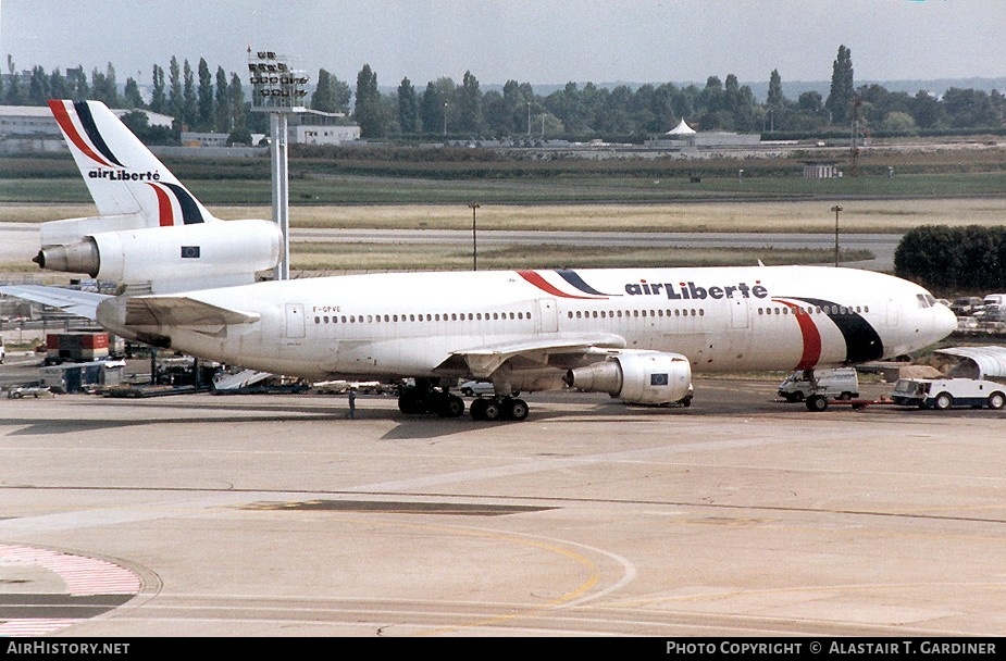 Aircraft Photo of F-GPVE | McDonnell Douglas DC-10-30 | Air Liberté | AirHistory.net #51747