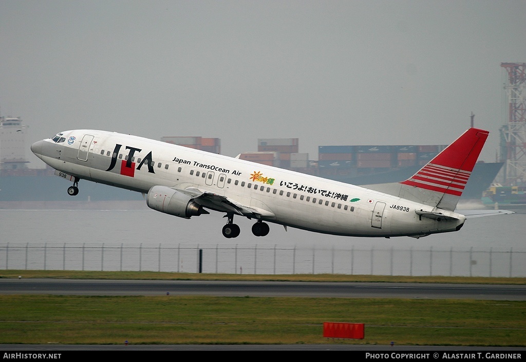 Aircraft Photo of JA8938 | Boeing 737-4Q3 | Japan TransOcean Air - JTA | AirHistory.net #51751