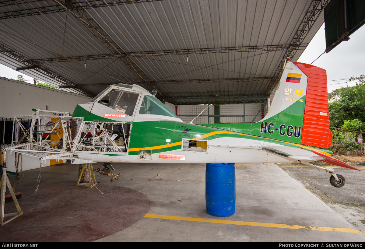 Aircraft Photo of HC-CGU | Cessna T188C Ag Husky | Afagres | AirHistory.net #51752