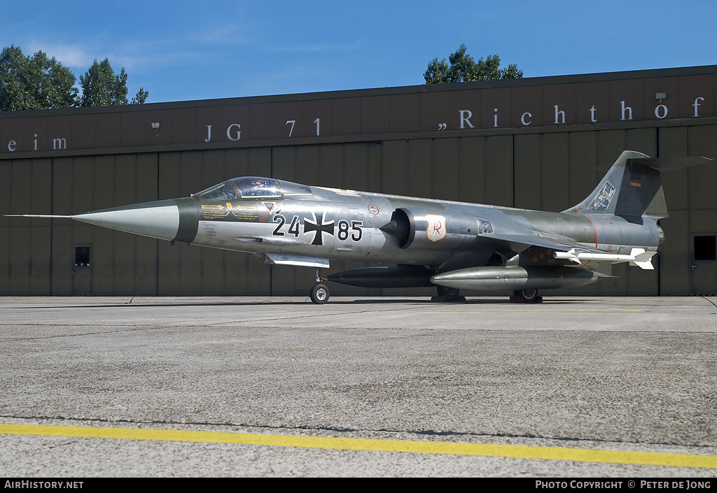 Aircraft Photo of 2485 | Lockheed RF-104G Starfighter | Germany - Air Force | AirHistory.net #51797