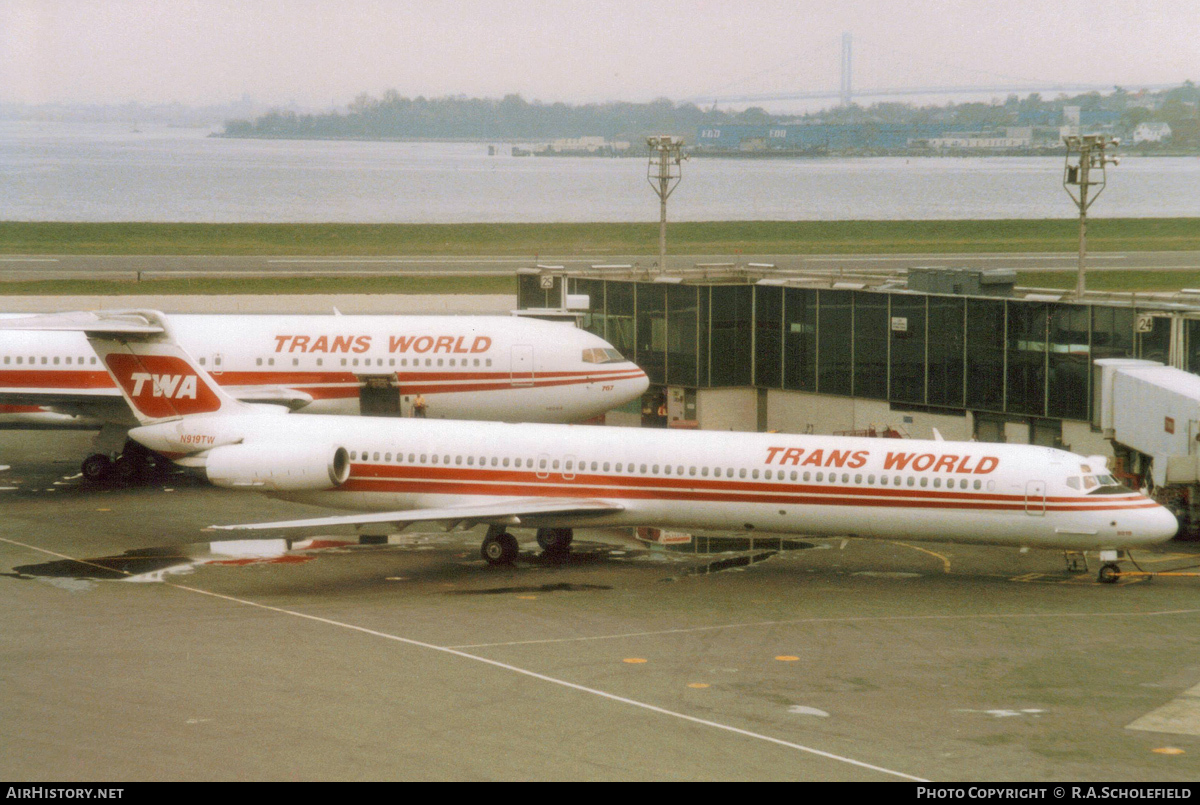 Aircraft Photo of N919TW | McDonnell Douglas MD-82 (DC-9-82) | Trans World Airlines - TWA | AirHistory.net #51840