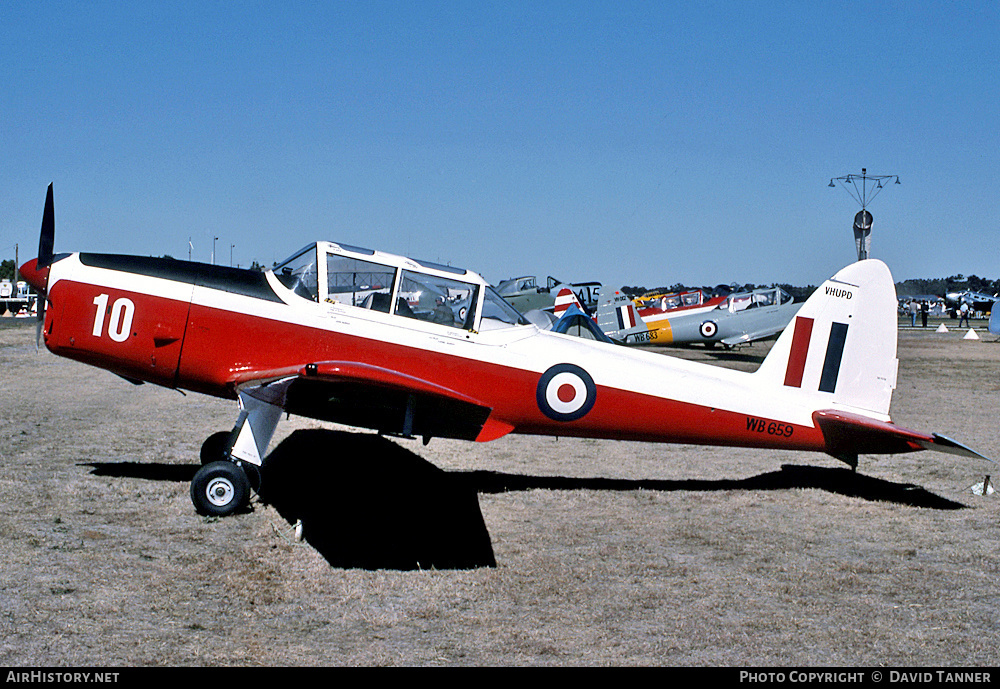 Aircraft Photo of VH-UPD / WB659 | De Havilland DHC-1 Chipmunk T10 | UK - Air Force | AirHistory.net #51856