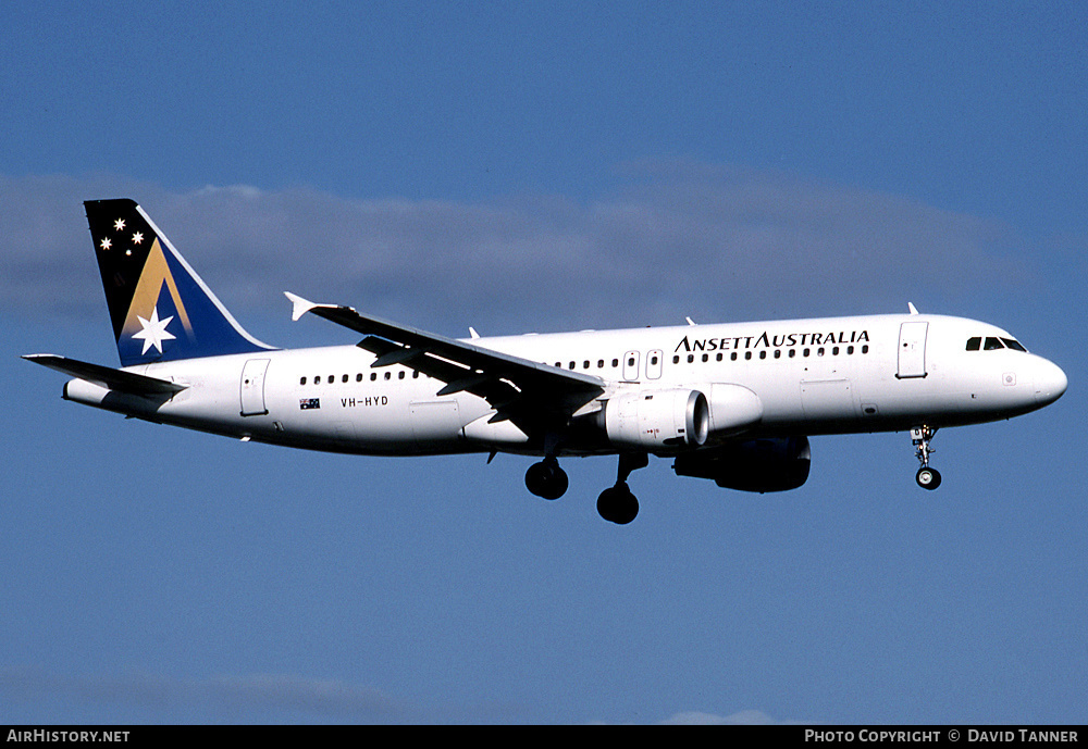 Aircraft Photo of VH-HYD | Airbus A320-211 | Ansett Australia | AirHistory.net #51858