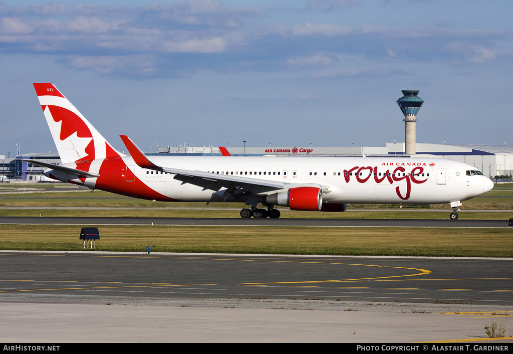 Aircraft Photo of C-FMWY | Boeing 767-333/ER | Air Canada Rouge | AirHistory.net #51889