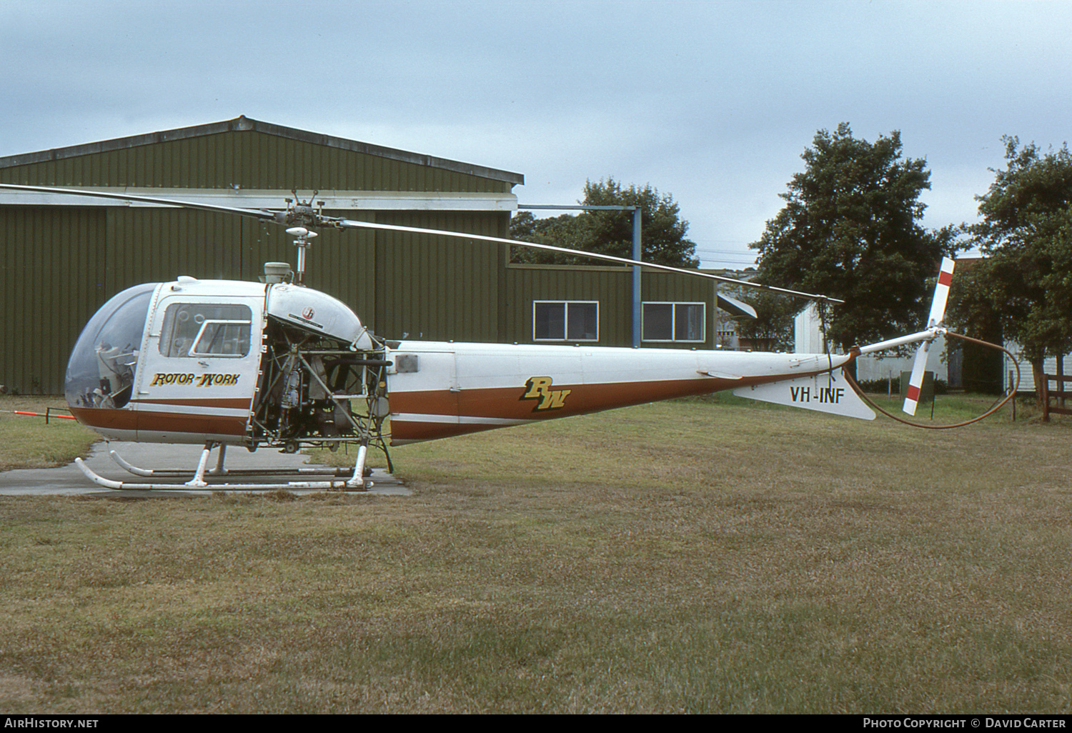 Aircraft Photo of VH-INF | Bell 47J-2 Ranger | Rotor Work | AirHistory.net #51945