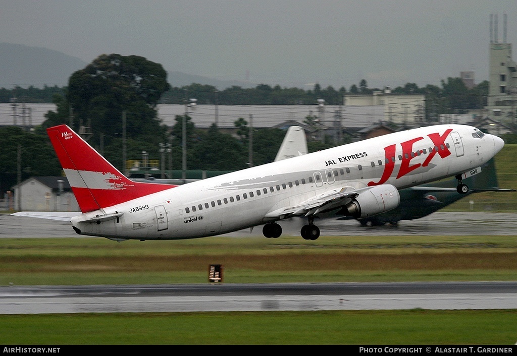 Aircraft Photo of JA8999 | Boeing 737-446 | JAL Express - JEX | AirHistory.net #51953