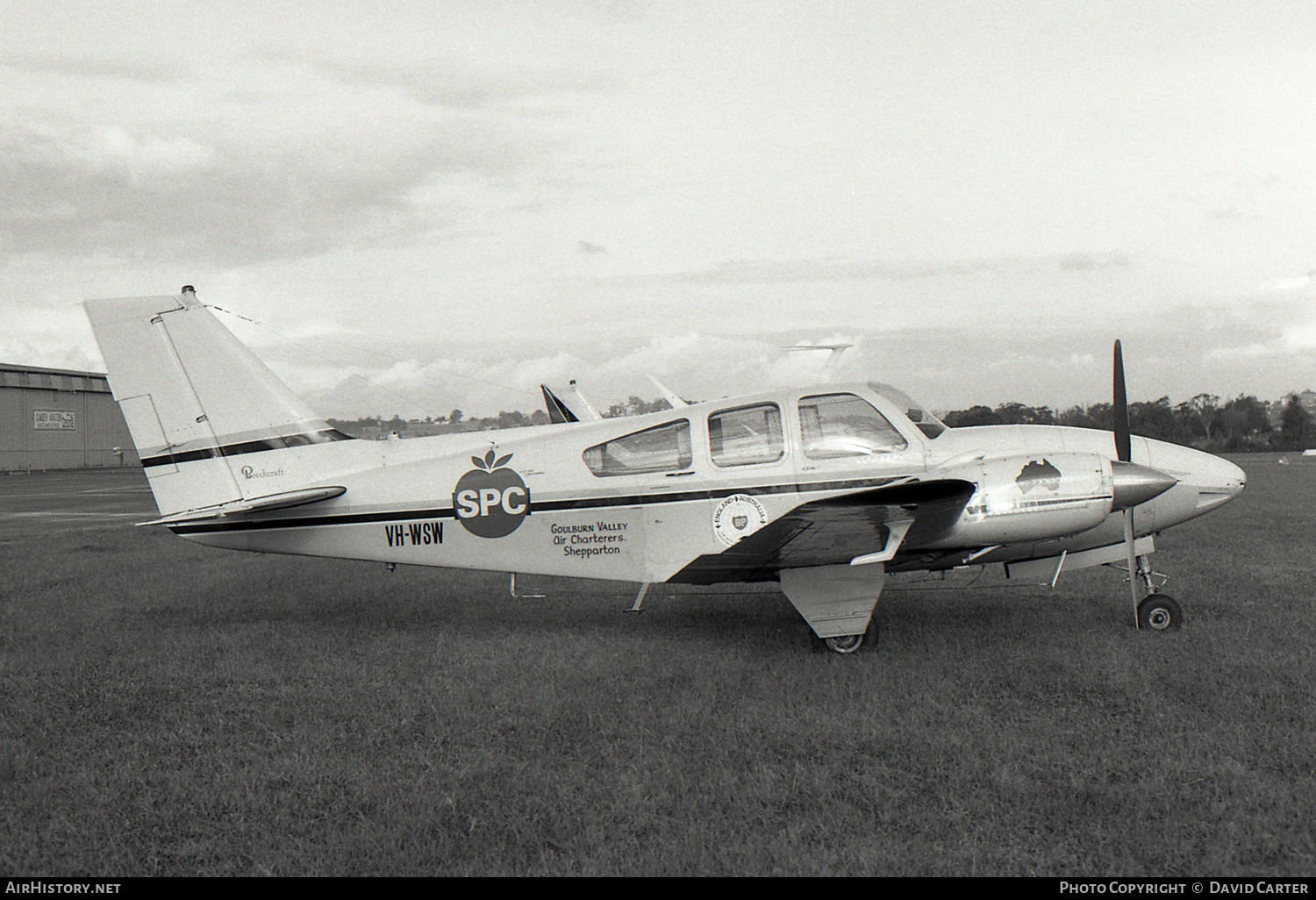 Aircraft Photo of VH-WSW | Beech C55 Baron (95-C55) | Goulburn Valley Air Charterers | AirHistory.net #52007