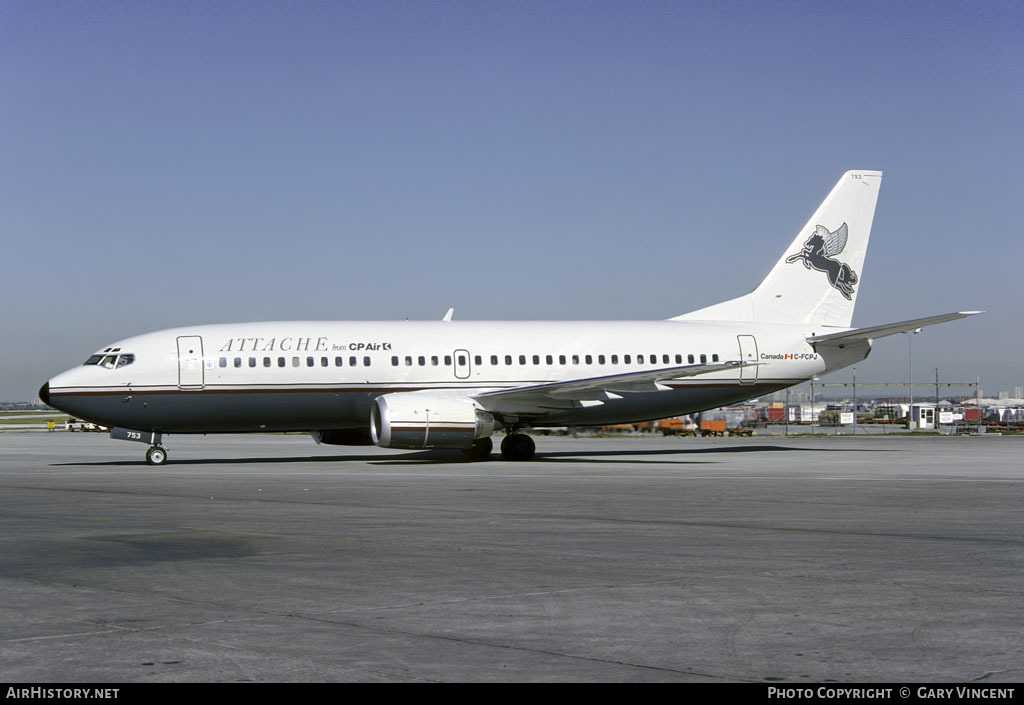 Aircraft Photo of C-FCPJ | Boeing 737-317 | Attache from CP Air | AirHistory.net #52080